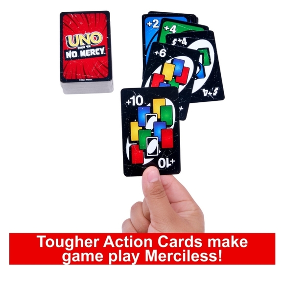 UNO Show ‘Em No Mercy Brutal Ruthless Unapologetic Card Game NEW - Picture 7 of 9